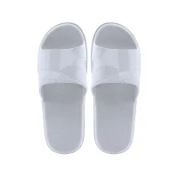 (Кол-во в коробке 32 шт) Kardli Мужские шлепанцы 459 Абстрактные геометрические шлепанцы Светло-голубые  (44-45)