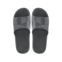 (Кол-во в коробке 32 шт) Kardli Мужские шлепанцы 459 Абстрактные геометрические шлепанцы черные (44-45)